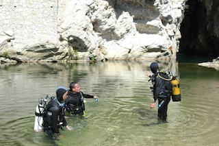 Plongée en rivière